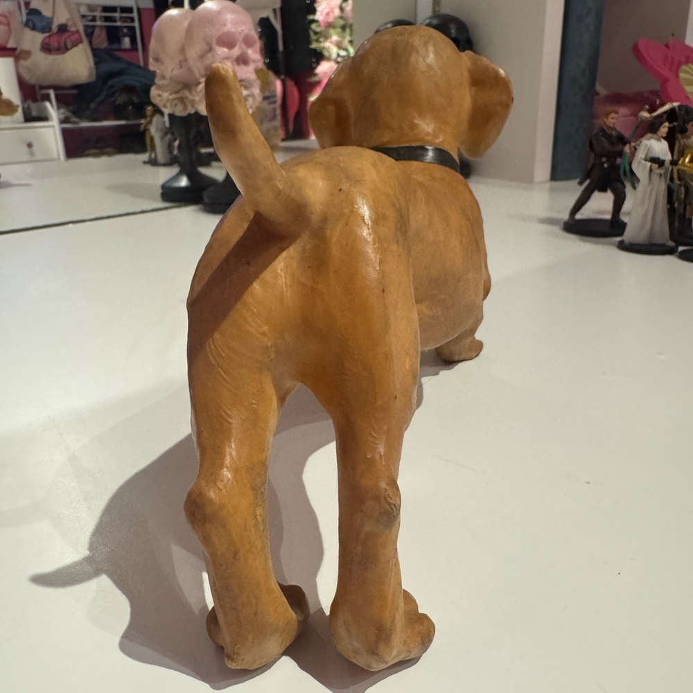 Antique Tan Dachshund Dog Squeaky Toy - Picture 4 of 7